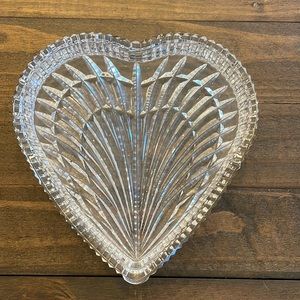 COPY - COPY - Waterford Crystal Heart Shaped Tray. No Box. Vintage.